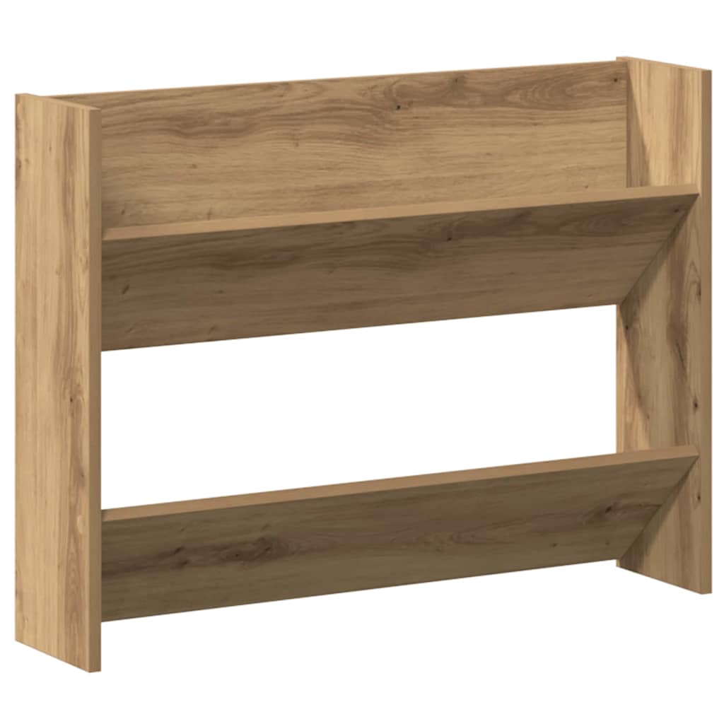 Wall Shoe Cabinets with Shelf Artisan oak Engineered wood