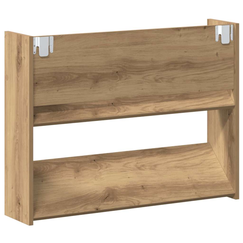 Wall Shoe Cabinets with Shelf Artisan oak Engineered wood