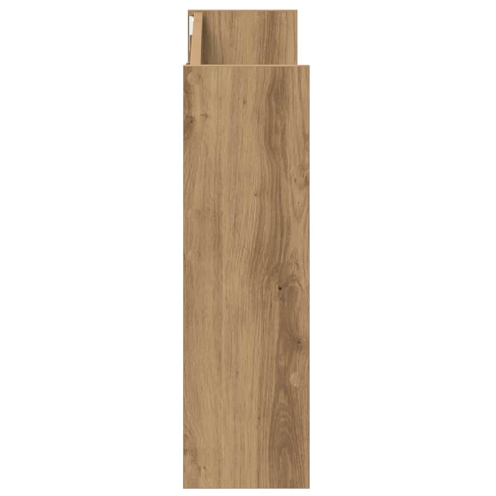 Wall Shoe Cabinets with Shelf Artisan oak Engineered wood