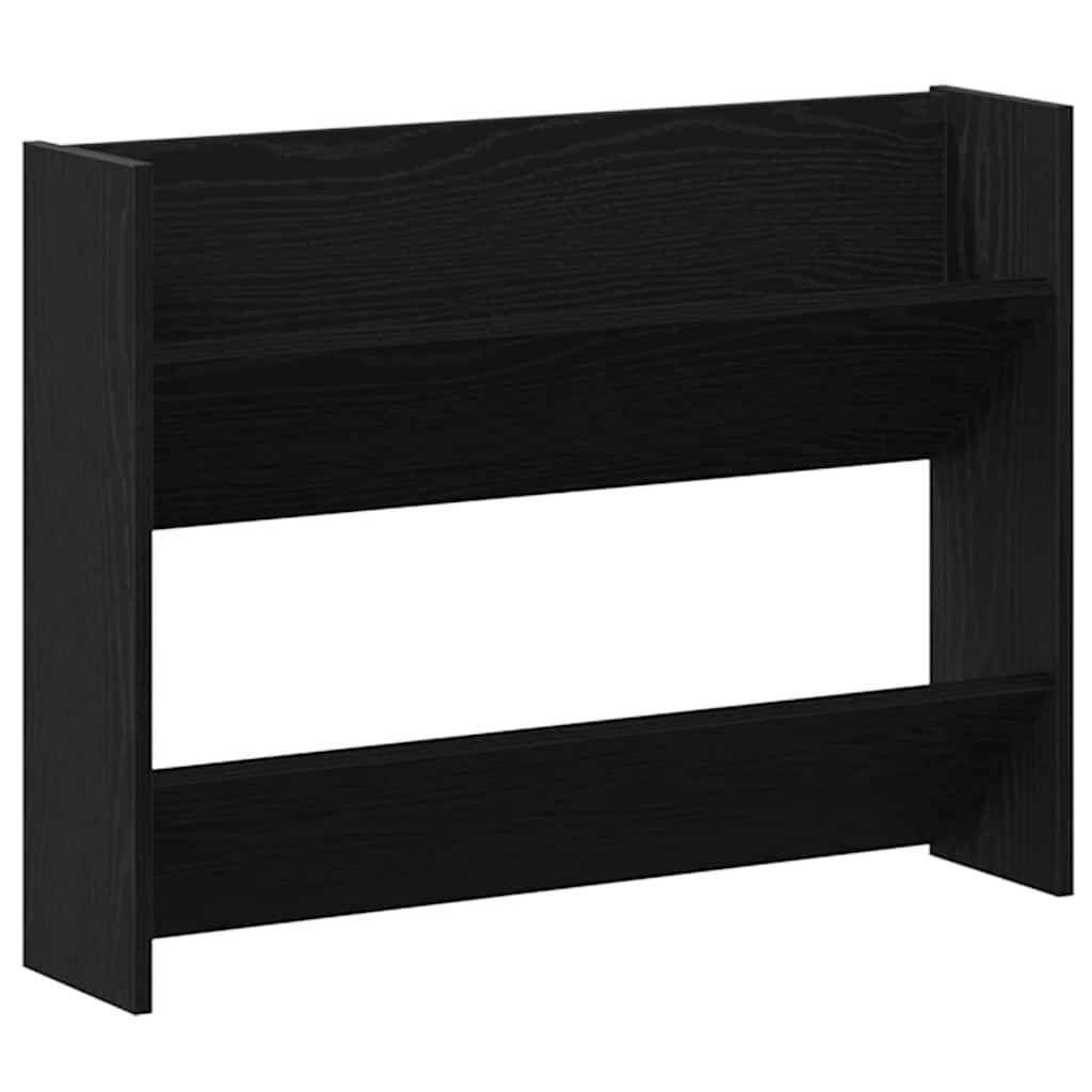 Wall Shoe Cabinet with Shelf Other Black oak Engineered wood
