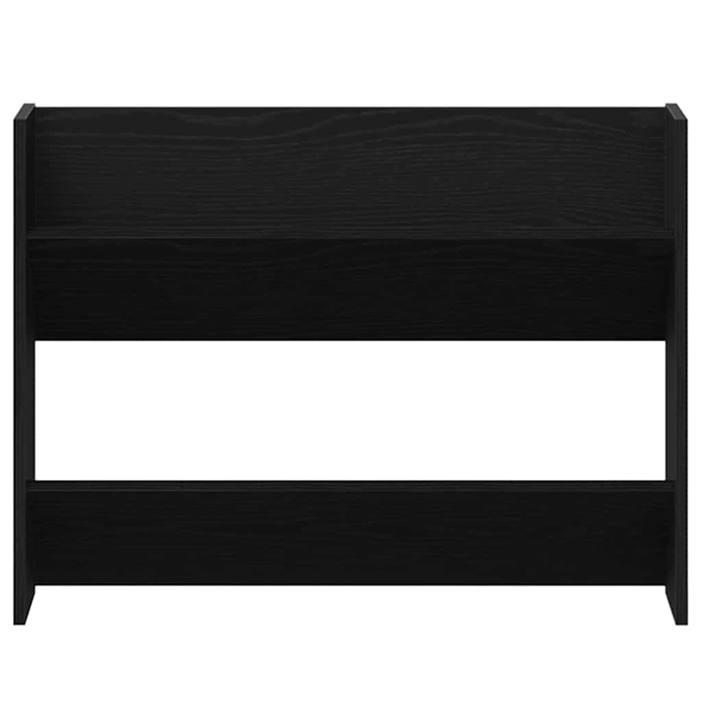 Wall Shoe Cabinet with Shelf Other Black oak Engineered wood