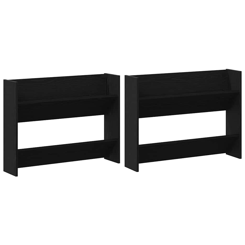Wall Shoe Cabinets with Shelf Other Black oak Engineered wood