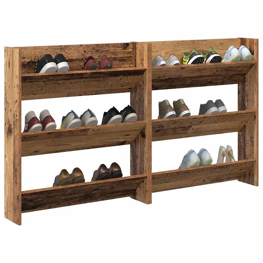 Wall Shoe Cabinets with Shelf Other Old wood Engineered wood