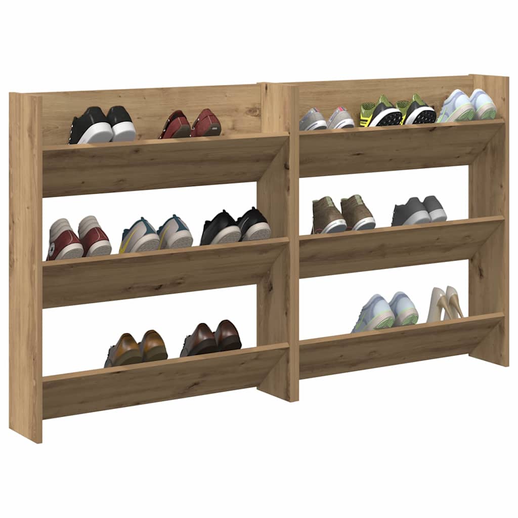 Wall Shoe Cabinets with Shelf Other Artisan oak Engineered wood
