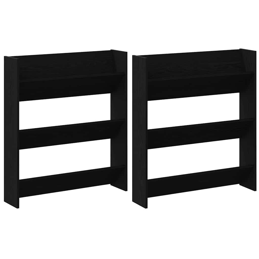Wall Shoe Cabinets with Shelf Other Black oak Engineered wood