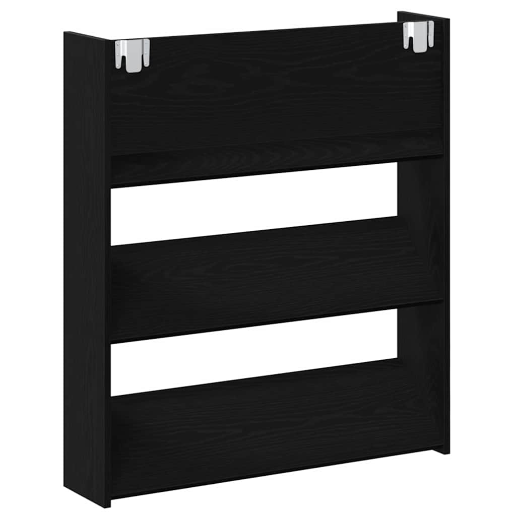 Wall Shoe Cabinets with Shelf Other Black oak Engineered wood