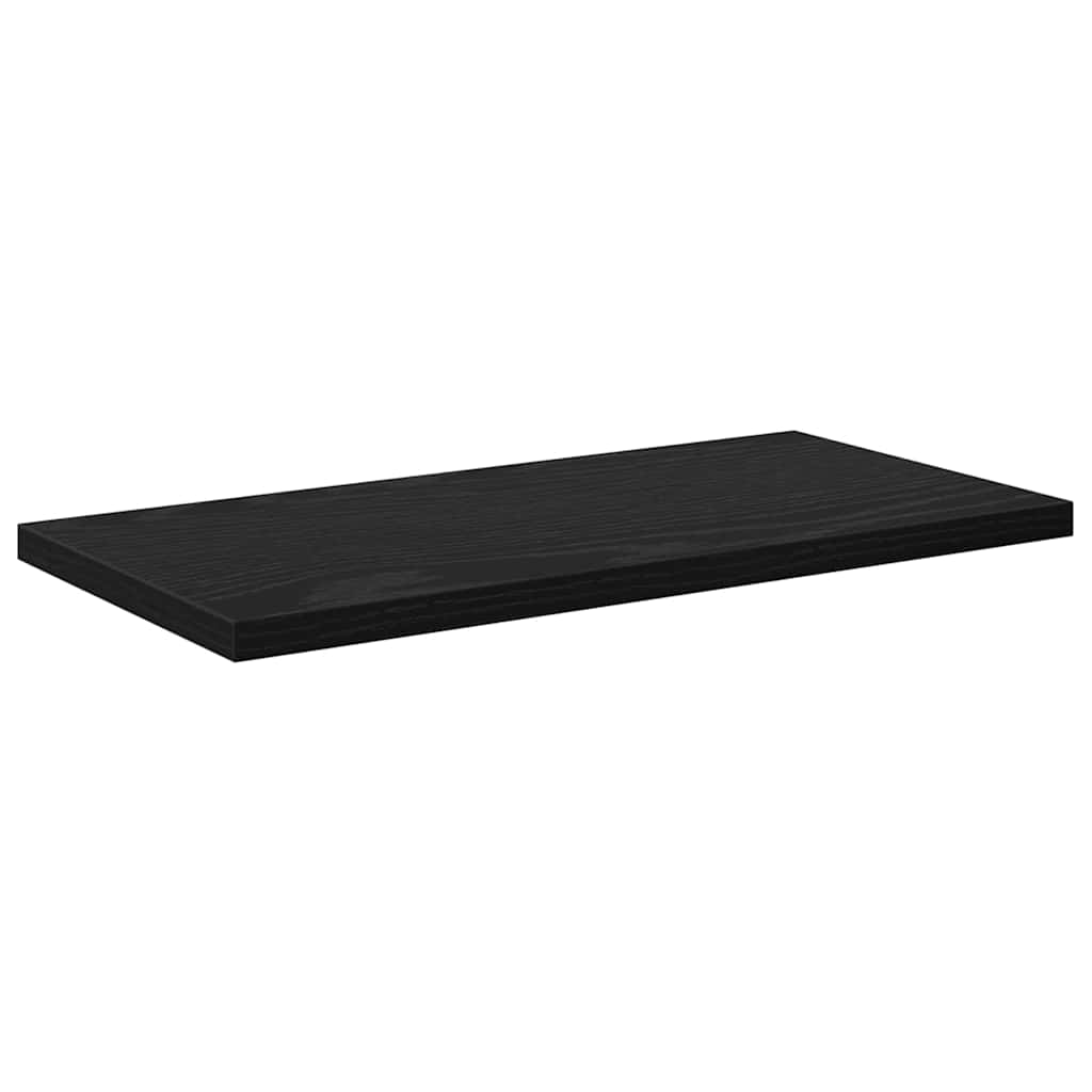 Bookshelf Board 4 pcs Black 40 x 20 x 1.5 cm Engineered wood