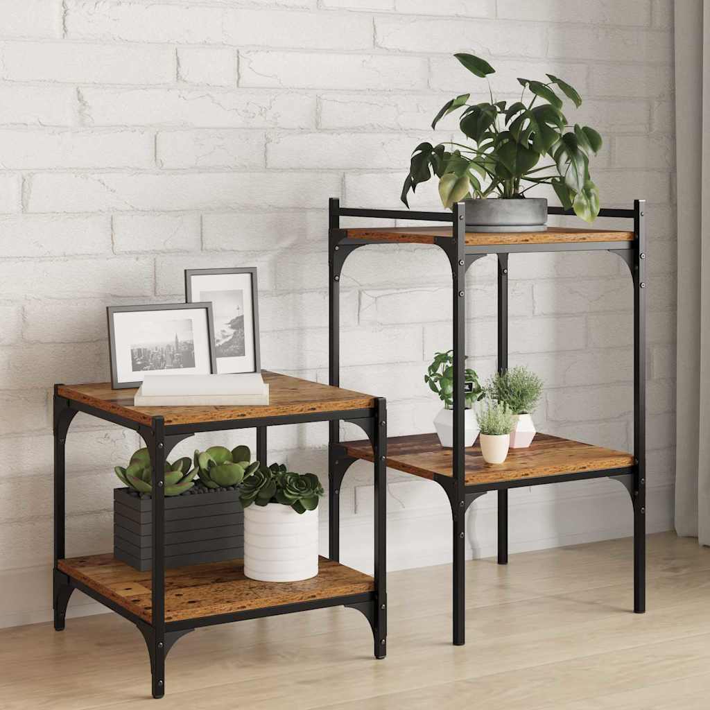 Bookshelf Board 4 pcs Brown 40 x 40 x 1.5 cm Engineered wood