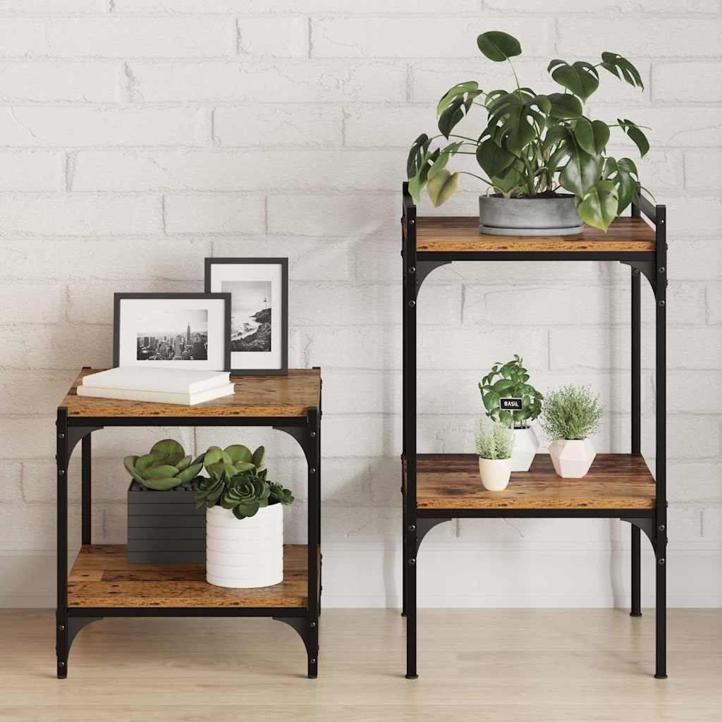 Bookshelf Board 4 pcs Brown 40 x 40 x 1.5 cm Engineered wood