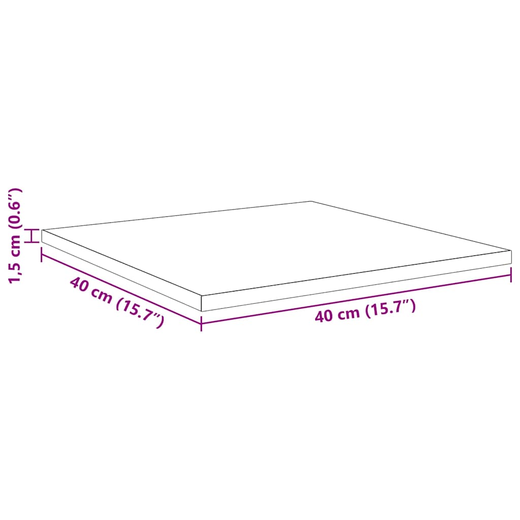 Bookshelf Board 4 pcs Brown 40 x 40 x 1.5 cm Engineered wood