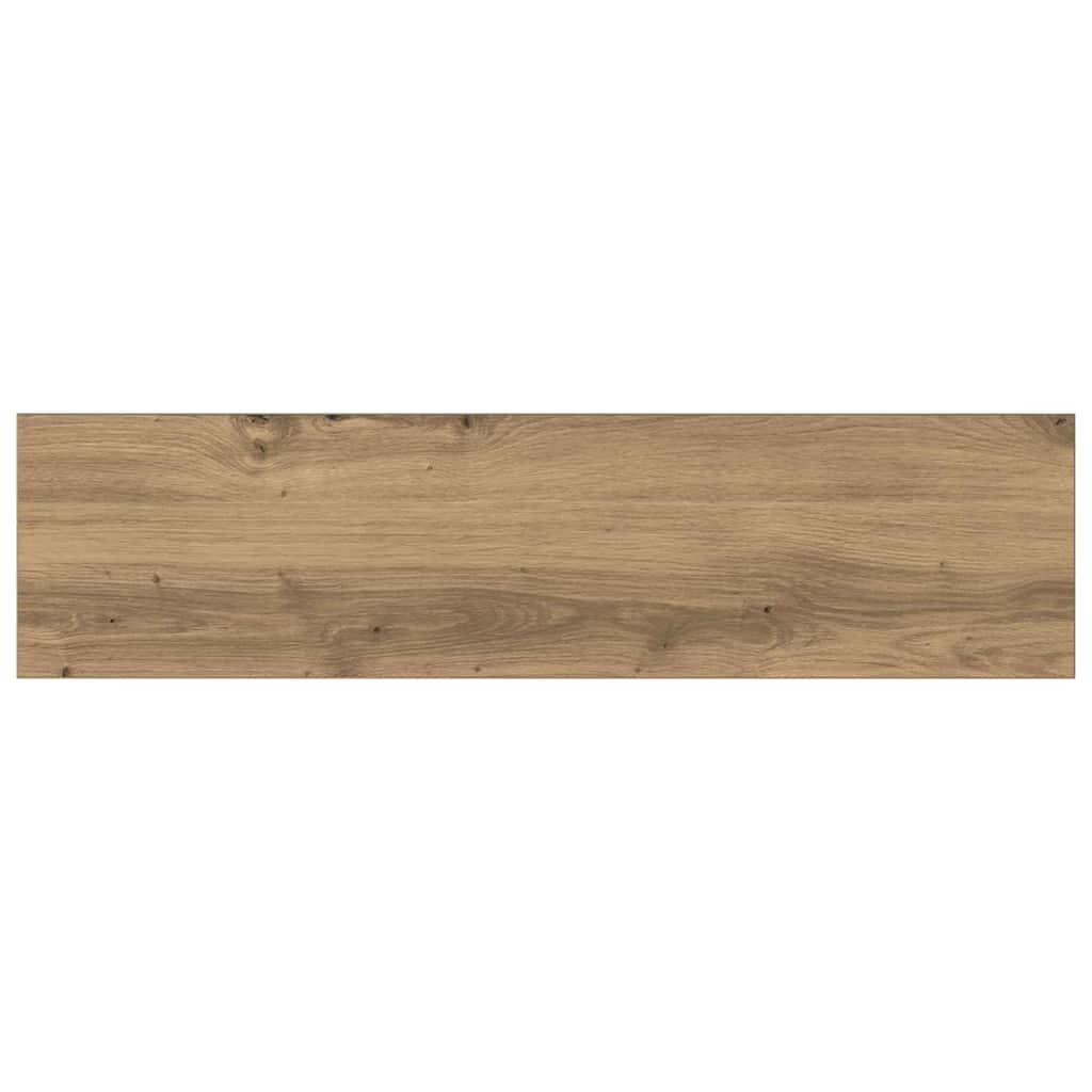 Bookshelf Board 4 pcs Brown 80 x 20 x 1.5 cm Engineered wood