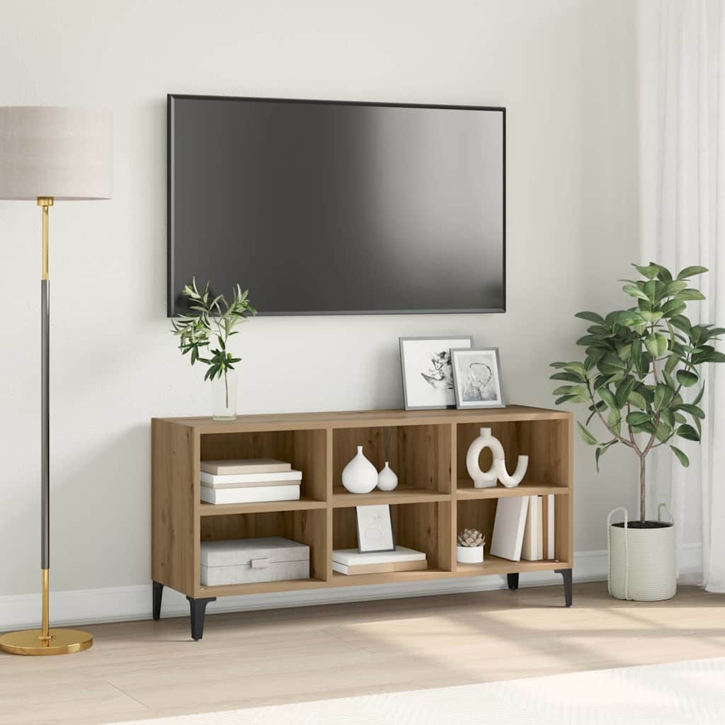Tv Cabinet With Metal Legs 69.5X30X50 Cm