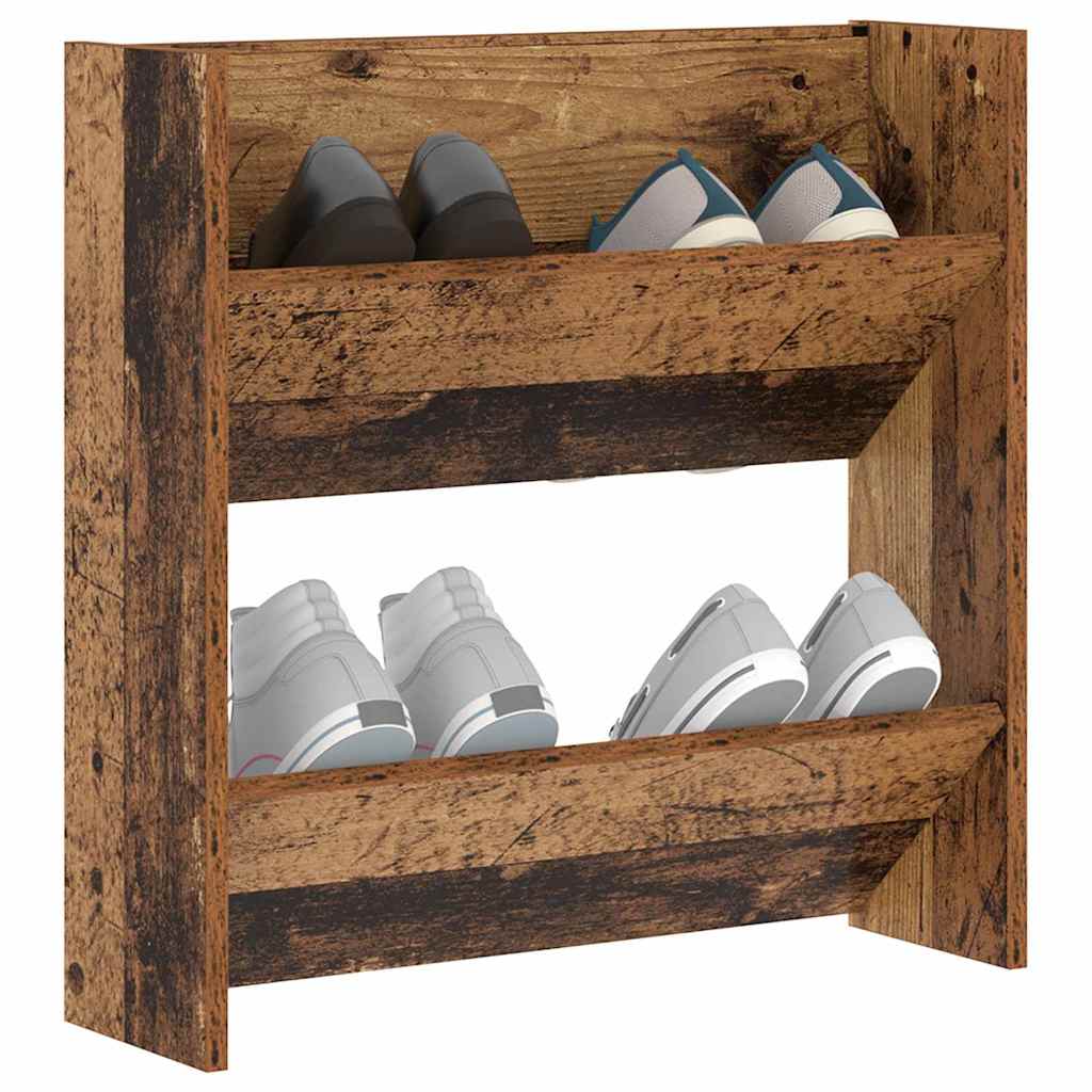 Wall Shoe Cabinet with Shelf Other Old wood Engineered wood