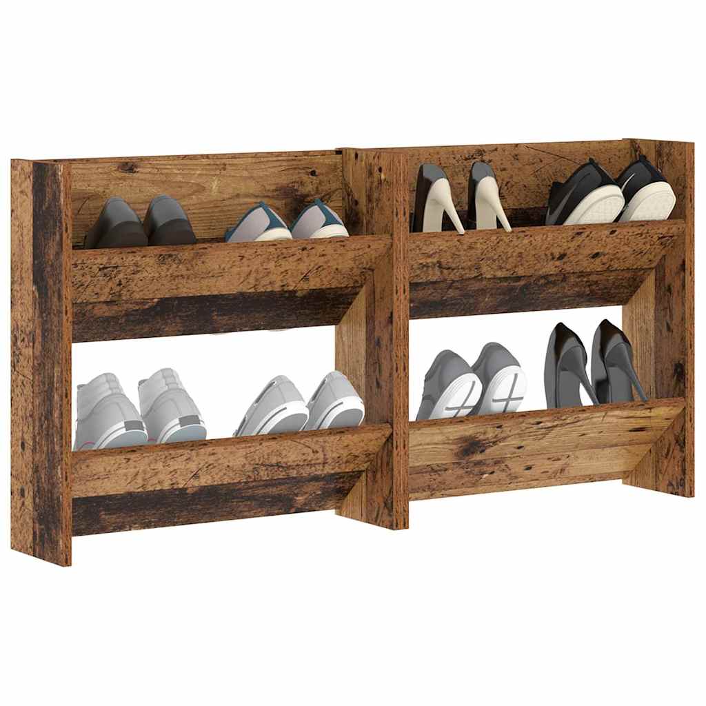 Wall Shoe Cabinets with Shelf Other Old wood Engineered wood