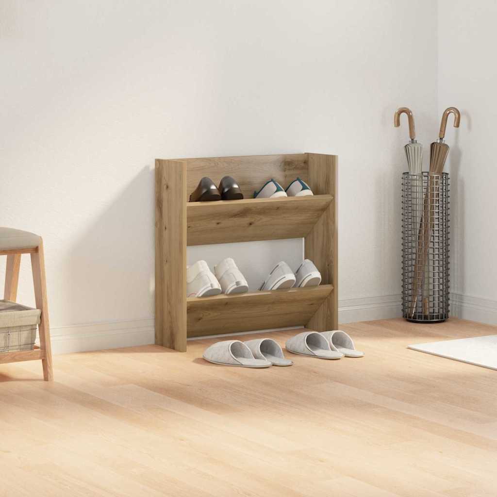 Wall Shoe Cabinet with Shelf Other Artisan oak Engineered wood