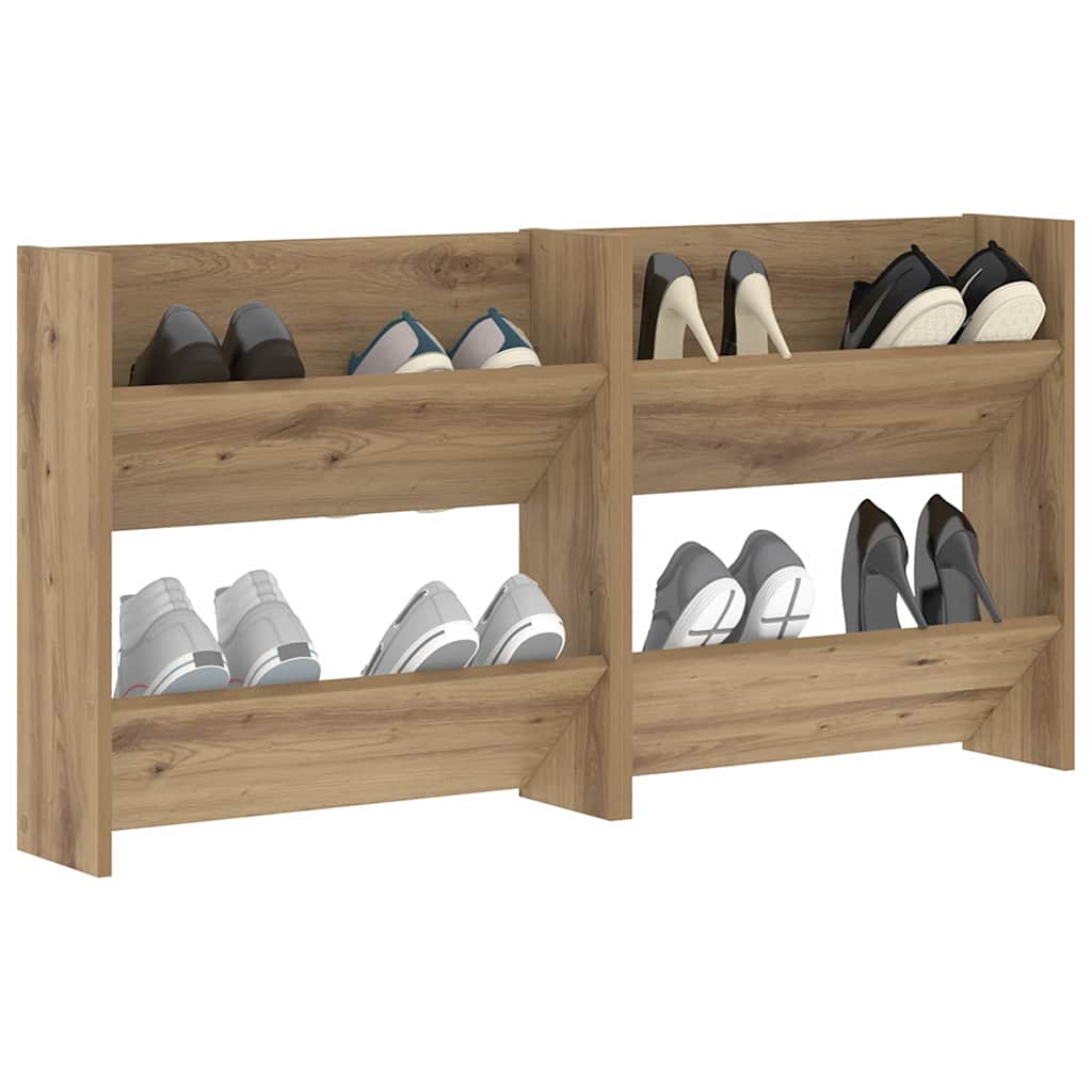 Wall Shoe Cabinets with Shelf Other Artisan oak Engineered wood