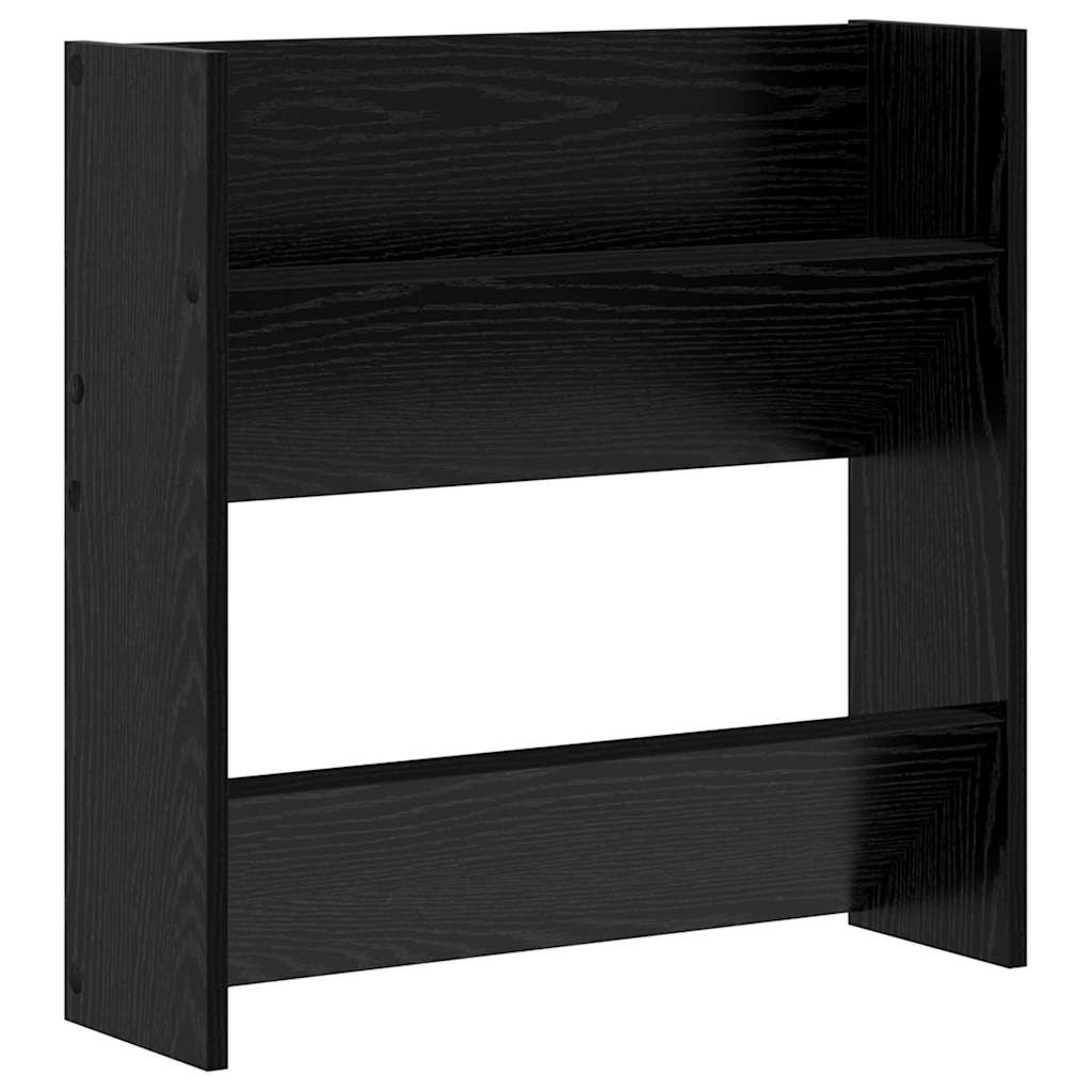 Wall Shoe Cabinet with Shelf Other Black oak Engineered wood
