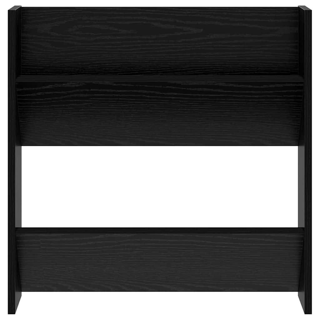 Wall Shoe Cabinet with Shelf Other Black oak Engineered wood