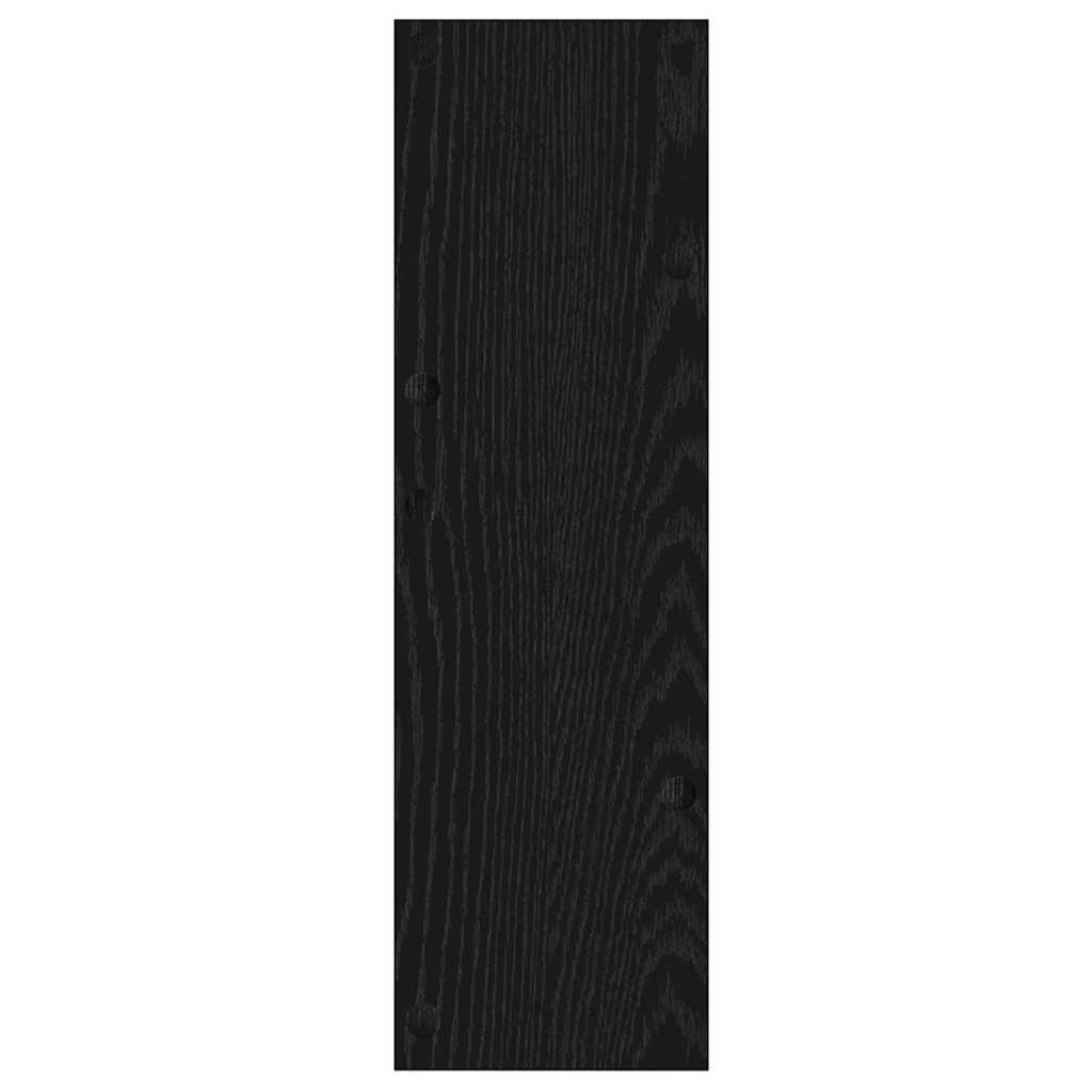 Wall Shoe Cabinet with Shelf Other Black oak Engineered wood