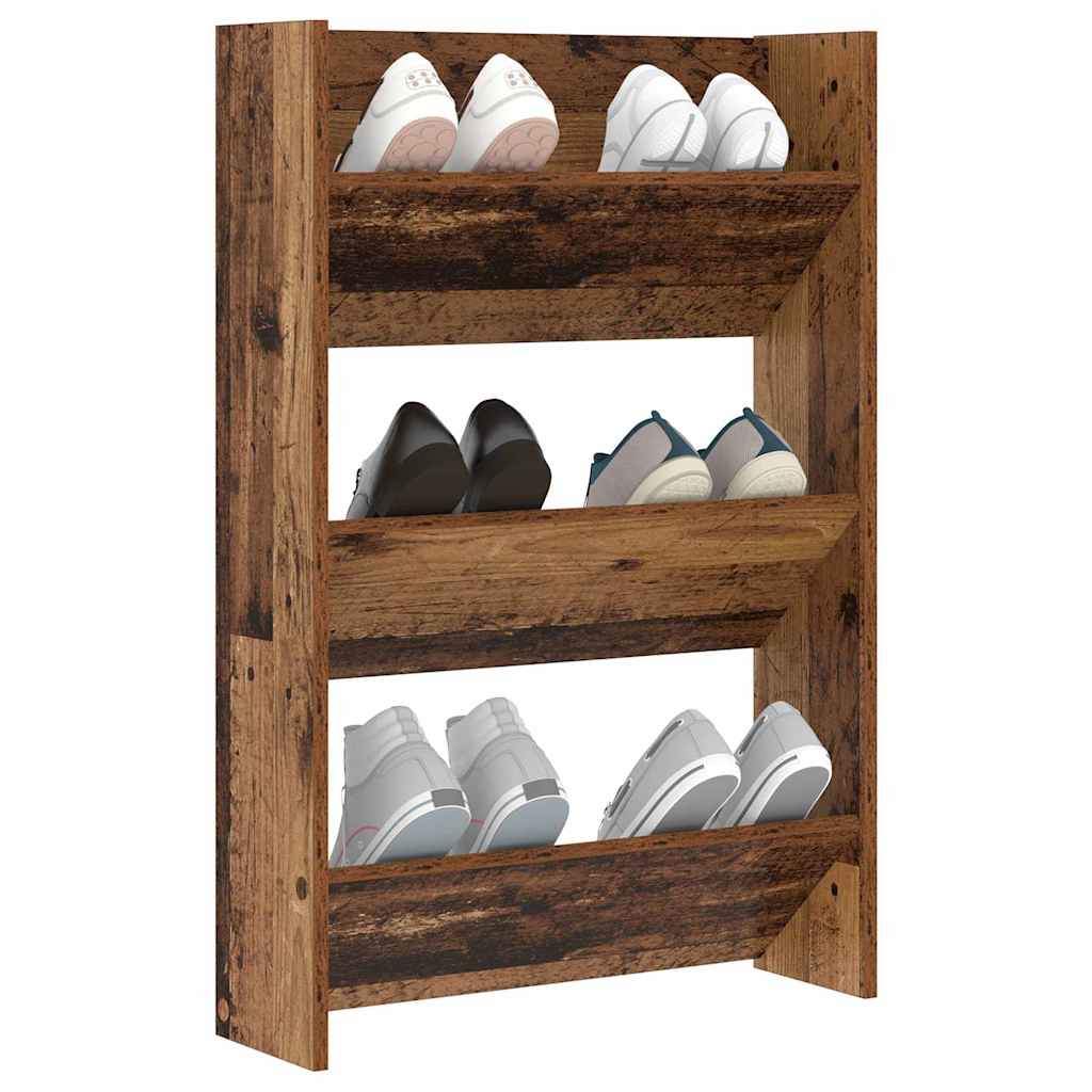 Wall Shoe Cabinet with Shelf Other Old wood Engineered wood