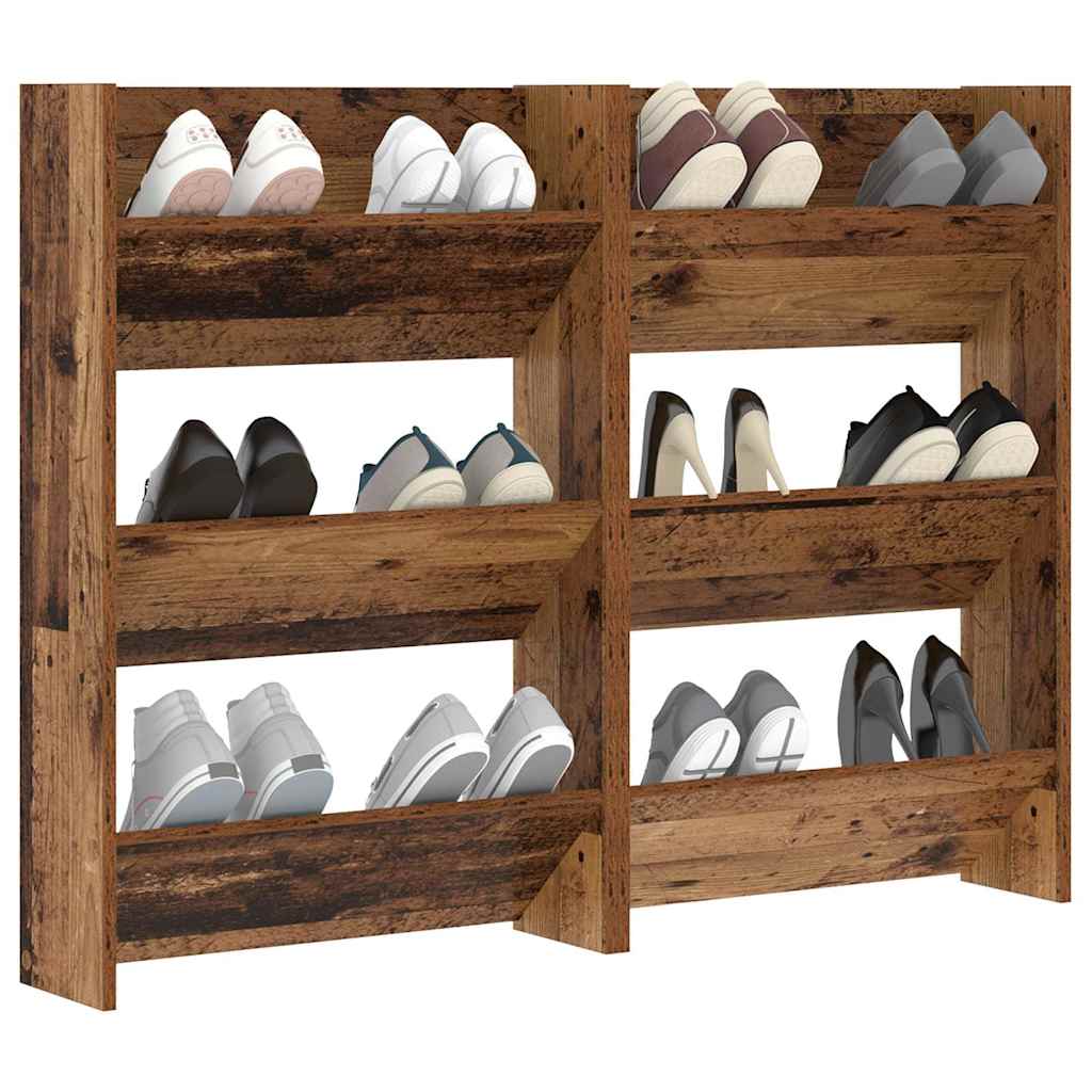 Wall Shoe Cabinets with Shelf Other Old wood Engineered wood