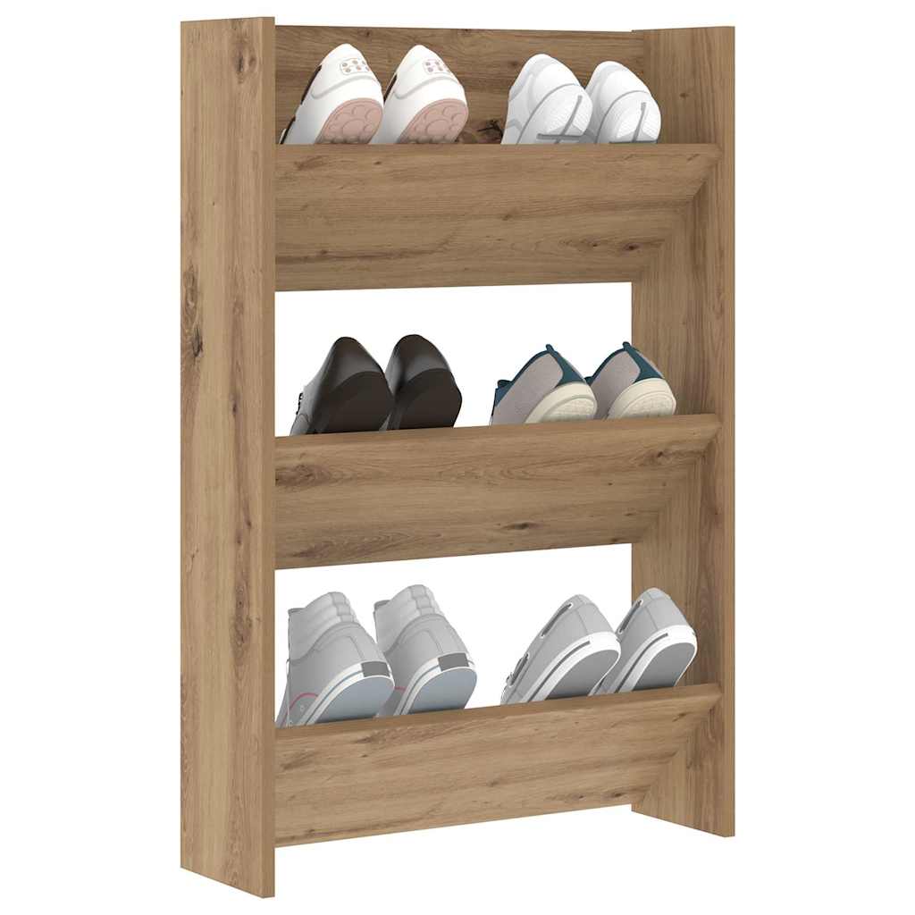 Wall Shoe Cabinet with Shelf Other Artisan oak Engineered wood
