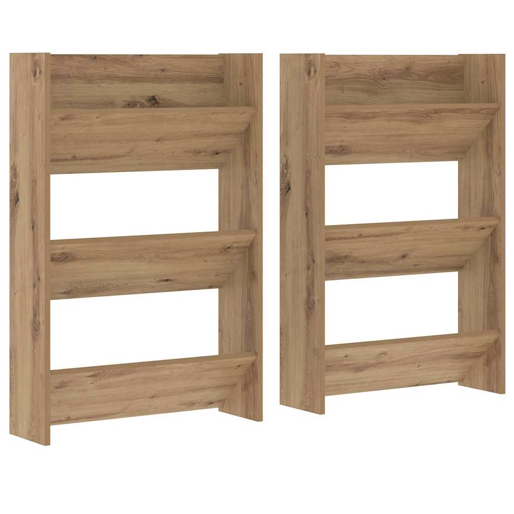 Wall Shoe Cabinets with Shelf Other Artisan oak Engineered wood