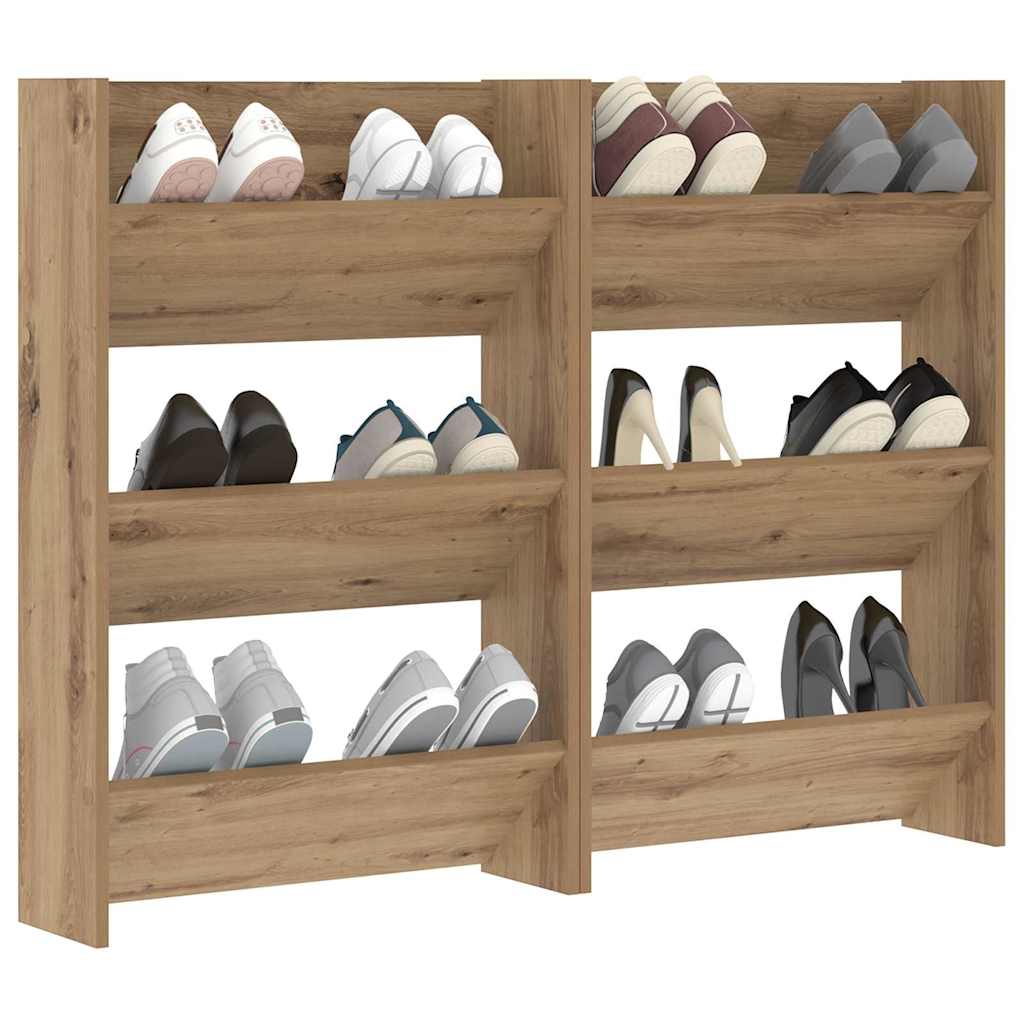 Wall Shoe Cabinets with Shelf Other Artisan oak Engineered wood