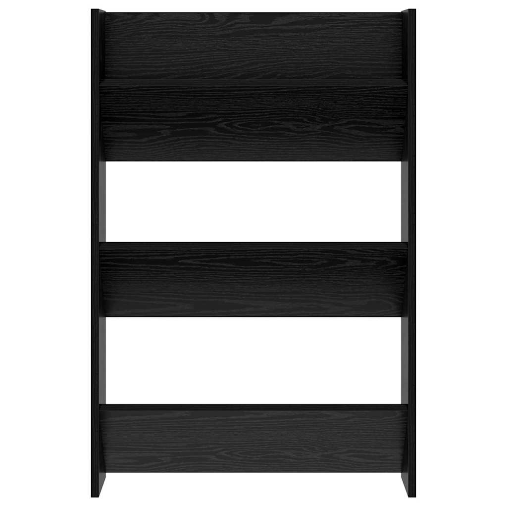 Wall Shoe Cabinet with Shelf Other Black oak Engineered wood