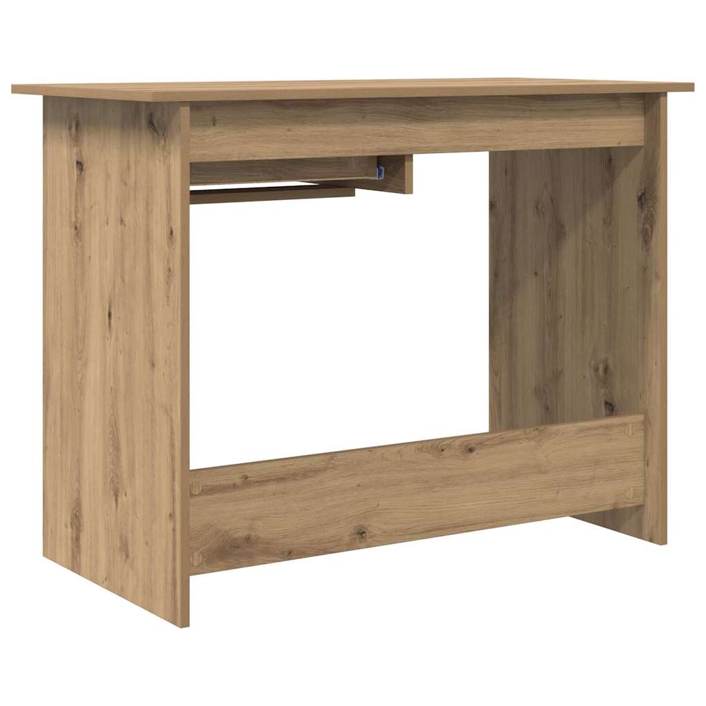 Desk with Drawer Artisan oak 100 x 50 x 76 cm Engineered wood