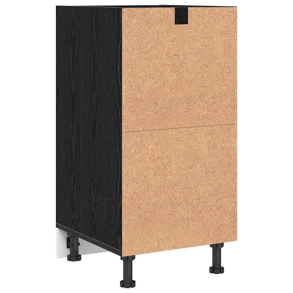 Kitchen Base Cabinet Riga Black oak 40 x 44.5 x 81.5 cm
