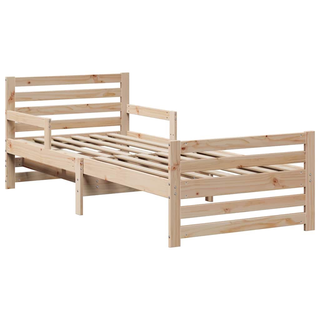 Extendable Bed Frame for Kids Other Brown 80 x 130 / 165 / 200 cm