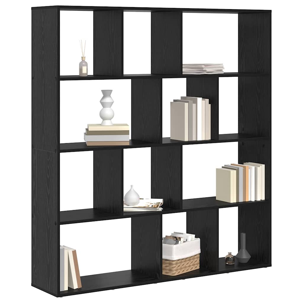 Book Cabinet Black oak Engineered wood
