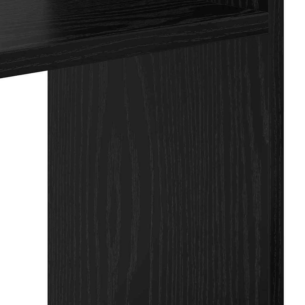 Book Cabinet Black oak 92 x 29 x 188 cm Engineered wood