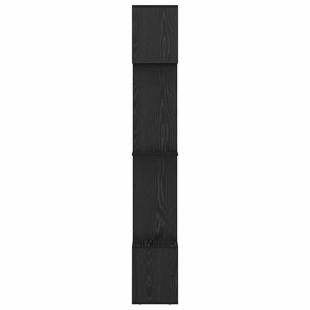 Book Cabinet Black oak 92 x 29 x 188 cm Engineered wood