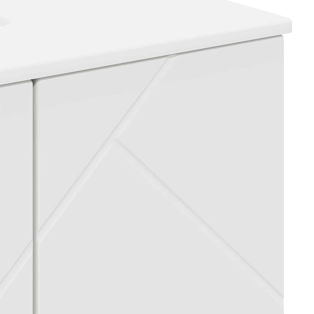 Bathroom Furniture Set Wall-mounted 3 pcs White 61 x 35 x 64 cm