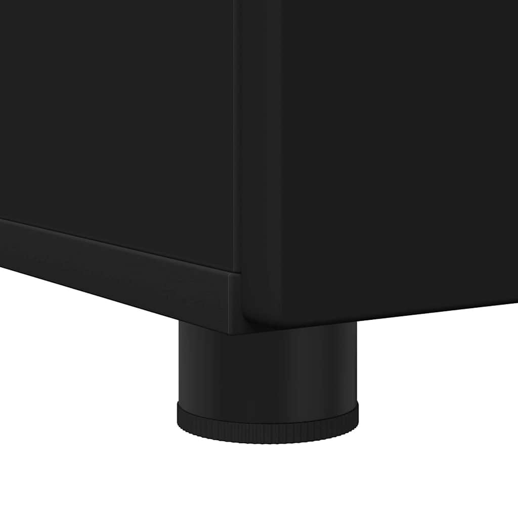 Bathroom Furniture Set Wall-mounted 3 pcs Black 61 x 35 x 64 cm