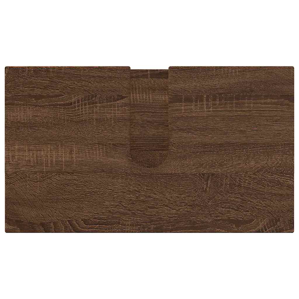 Bathroom Furniture Set 3 pcs Brown oak 61 x 35 x 64 cm