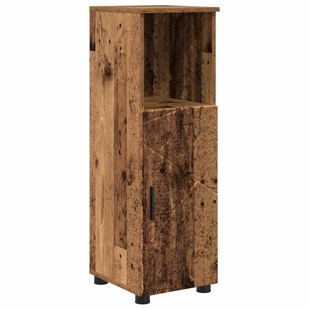 Bathroom Furniture Set with Door 4 pcs Old wood 61 x 35 x 64 cm