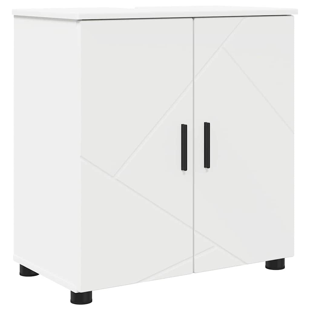 Bathroom Furniture Set with Drawer 4 pcs White 61 x 35 x 64 cm