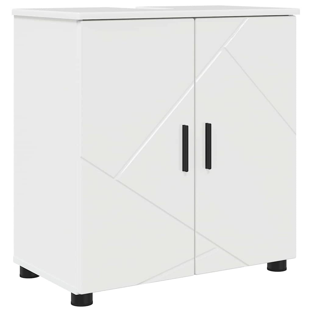 Bathroom Furniture Set 4 pcs High gloss white 61 x 35 x 64 cm