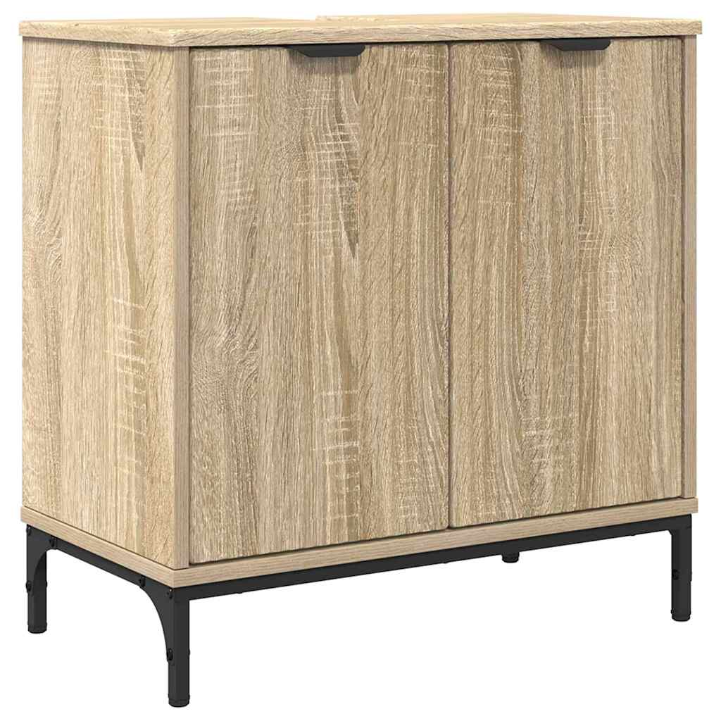 Bathroom Furniture Set Sonoma Oak Engineered wood, Metal