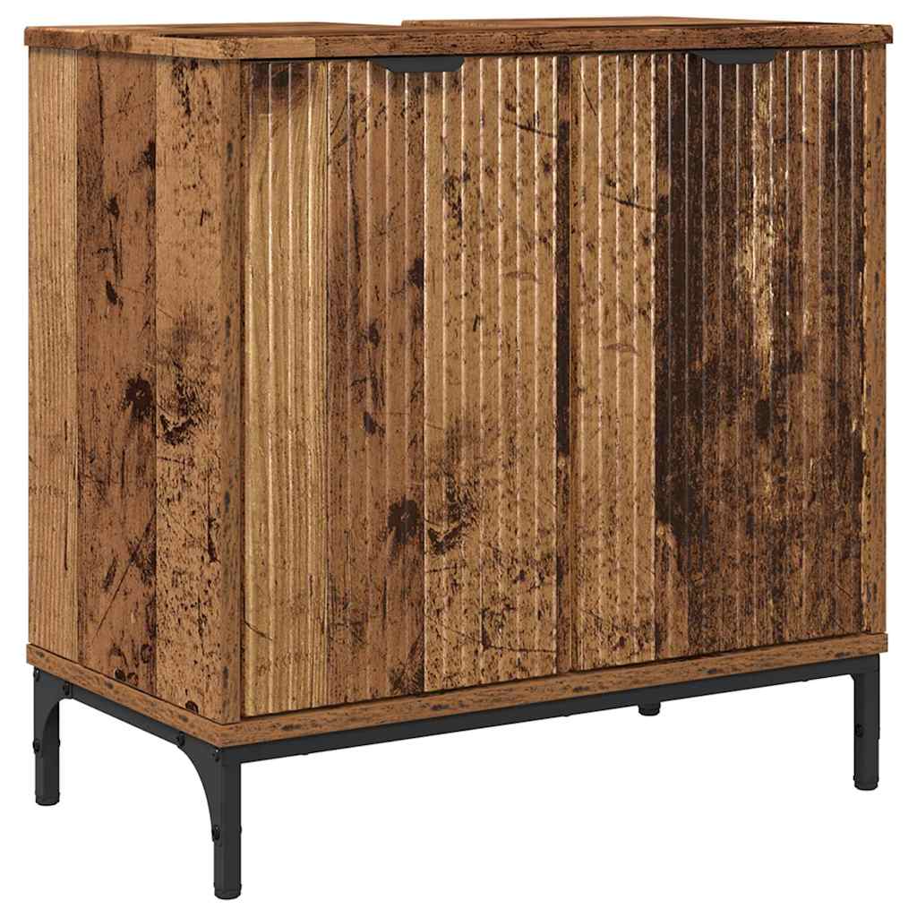 Bathroom Furniture Set Old Wood Engineered wood, Metal