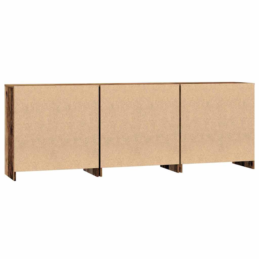 Sideboards 3 pcs Old wood 70 x 41 x 75 cm Engineered wood