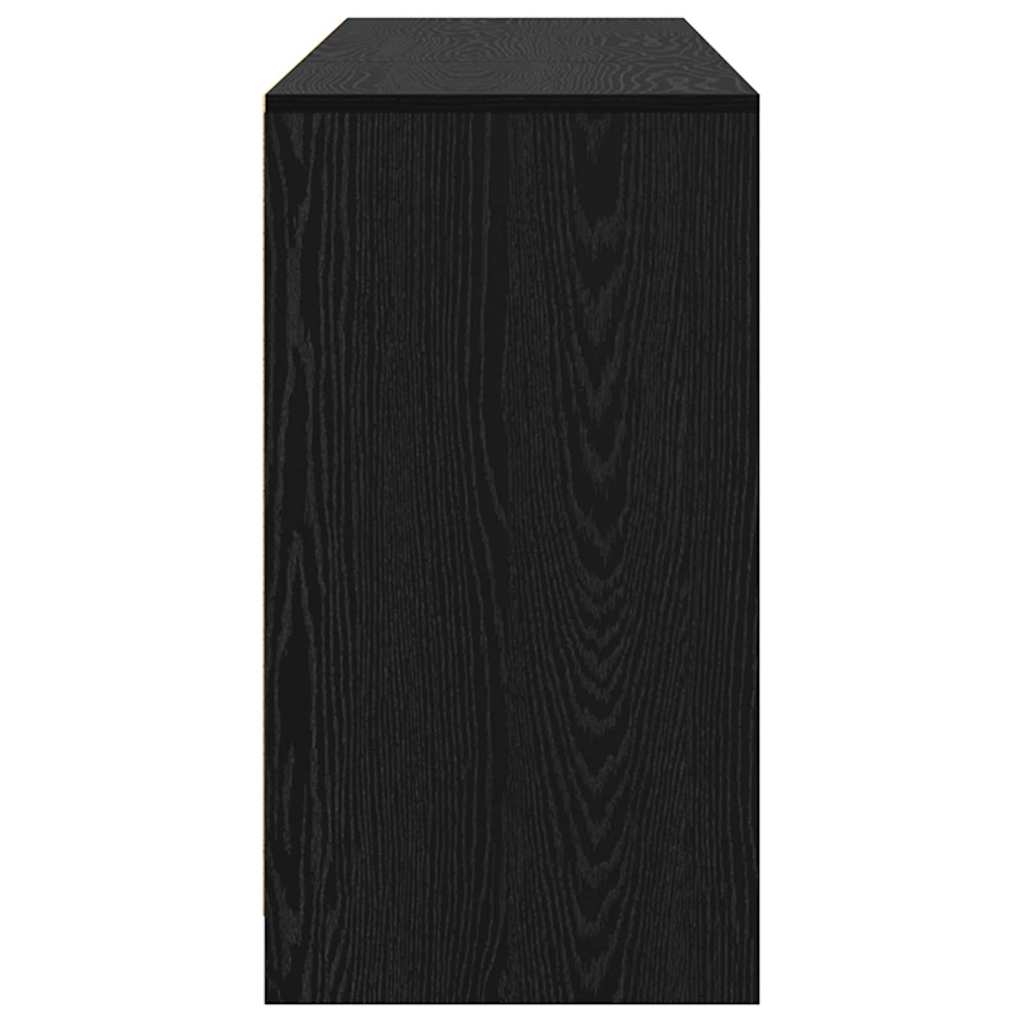 Sideboard 3 pcs Black oak 70 x 41 x 75 cm Engineered wood