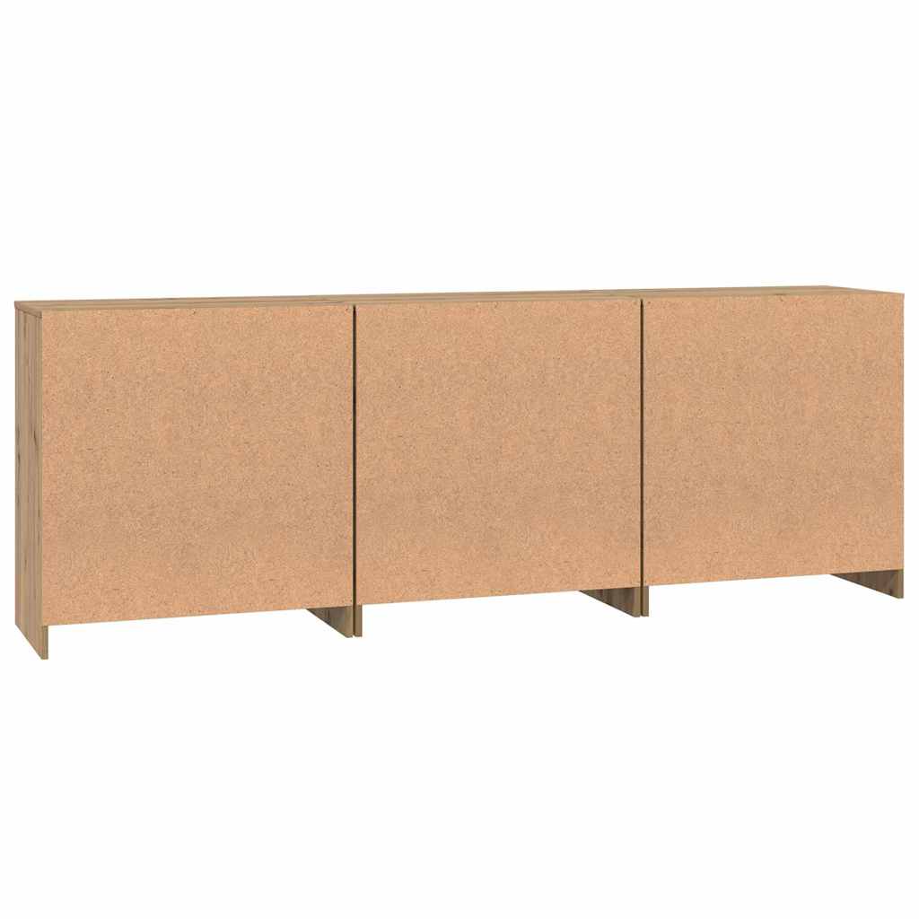 Sideboards 3 pcs Artisan oak 70 x 41 x 75 cm Engineered wood