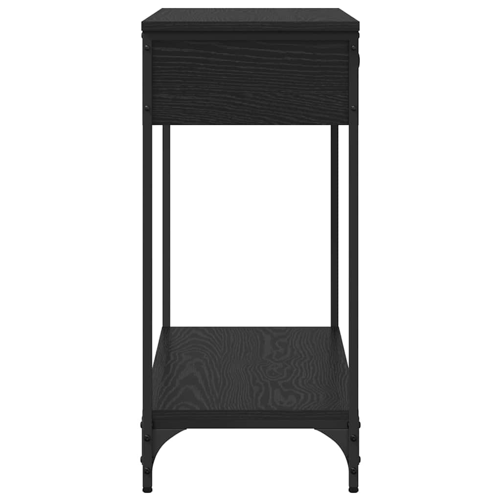 Console Table Black oak 100 x 34.5 x 75 cm Engineered wood