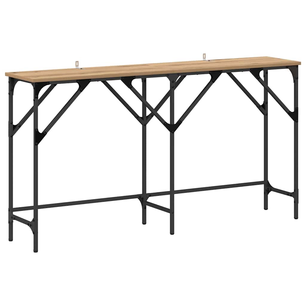 Console Table Artisan oak 140 x 29 x 75 cm Engineered wood