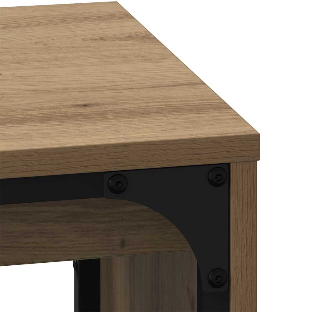 Nesting Coffee Table 3 pcs Artisan oak 60 x 35 x 56 cm