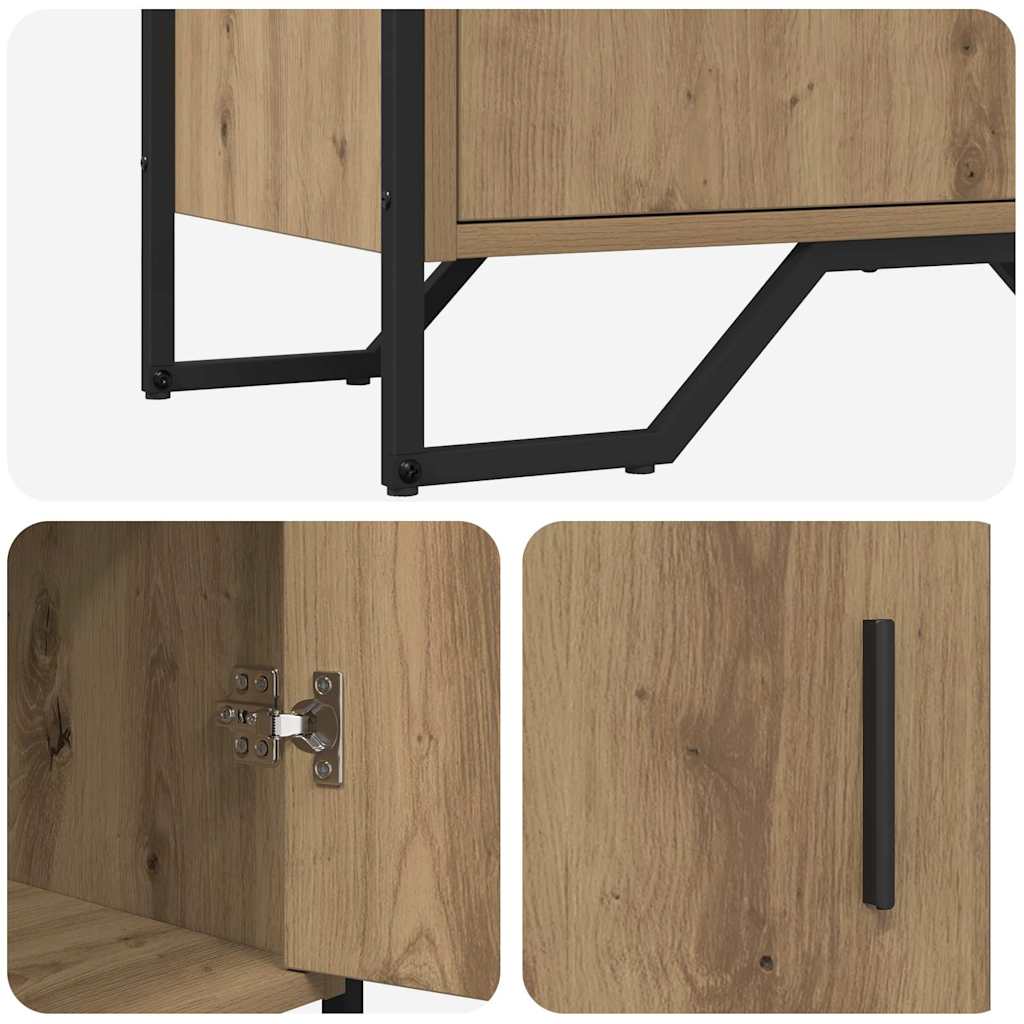 Sideboard Brown 78 x 35.5 x 74.5 cm Engineered wood